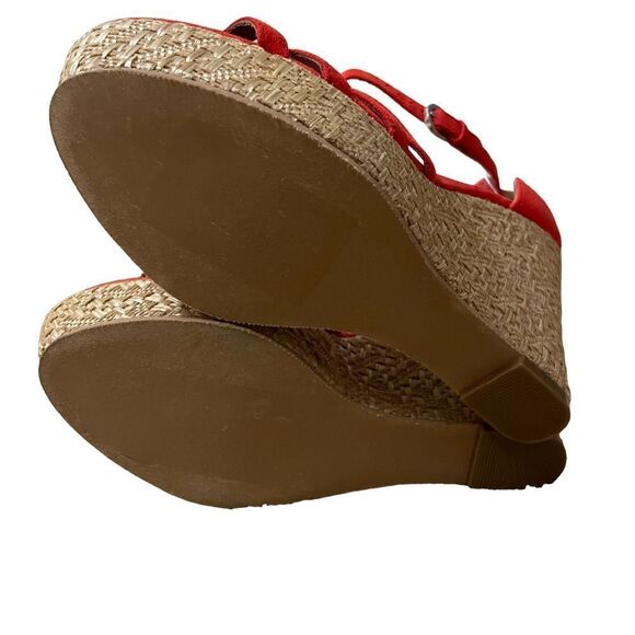 BP ~ Red Strappy Espadrilles ~ size 6 - Picture 11 of 15
